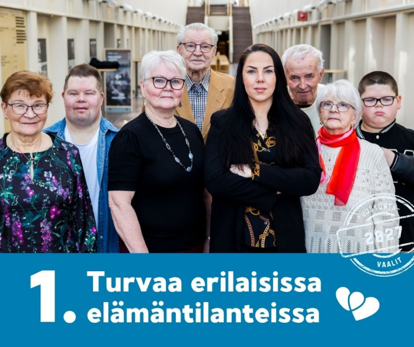 1. Turvaa erilaisissa elämäntilanteissa